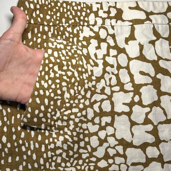 J Crew Python Mini Skirt Sz 12 Tawny Olive - Picture 3 of 8